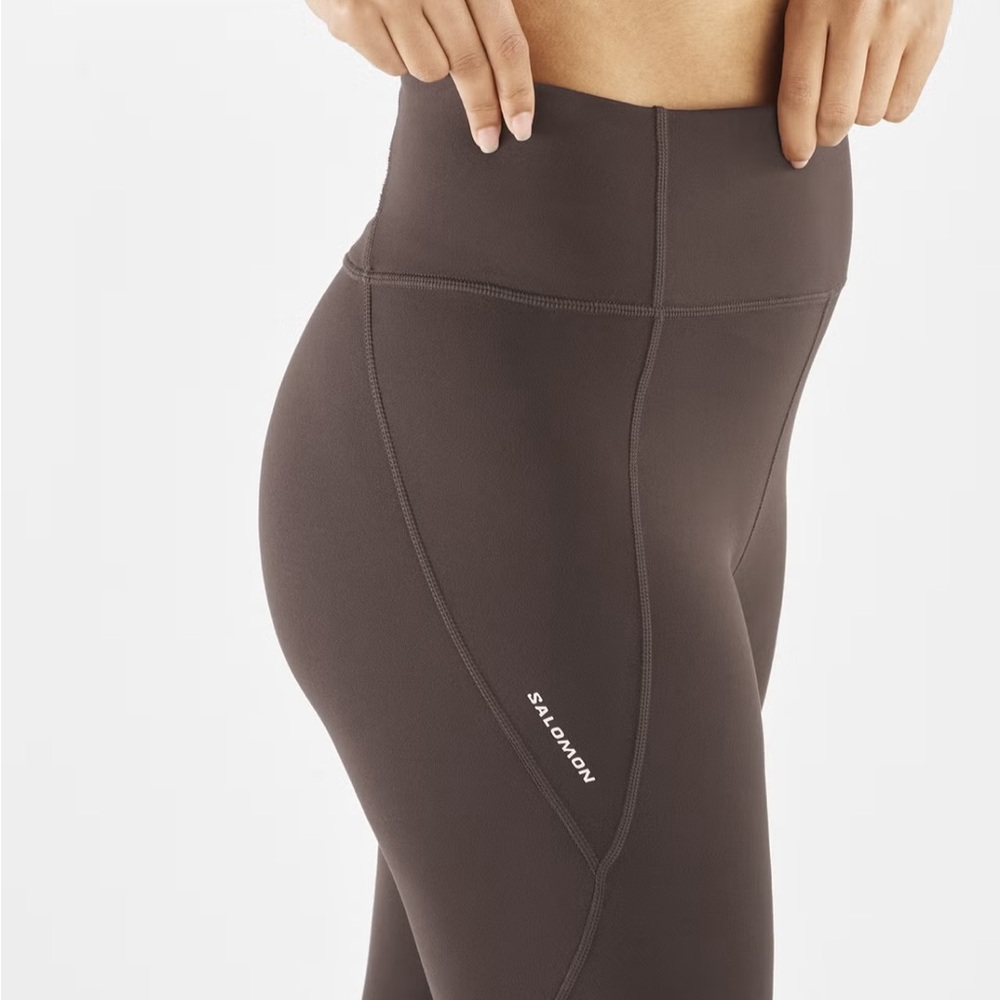 Salomon Women's Dark Brown Leggings SHAKEOUT BLISS 25"